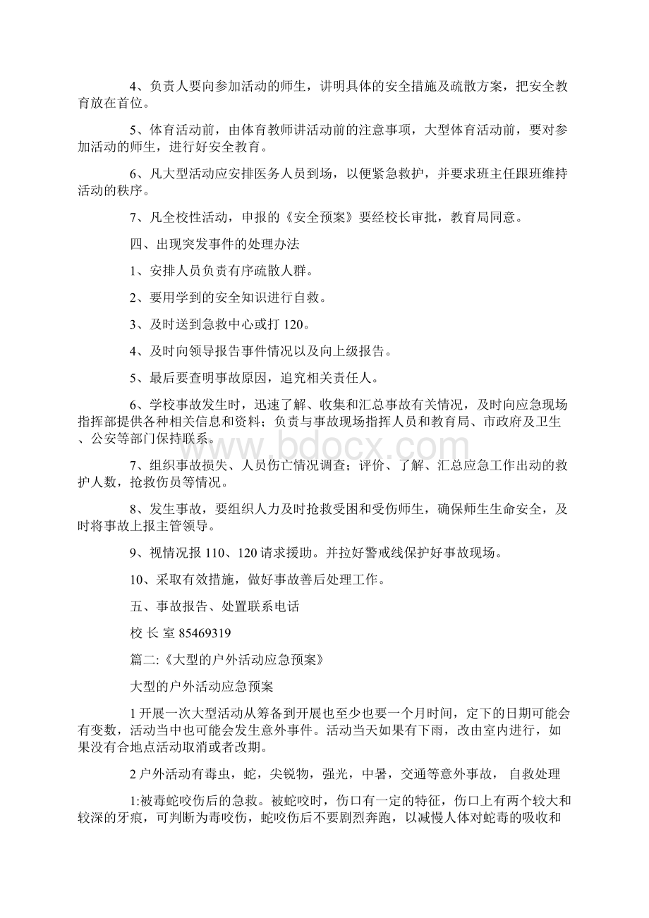 最新户外活动应急预案Word文档格式.docx_第2页