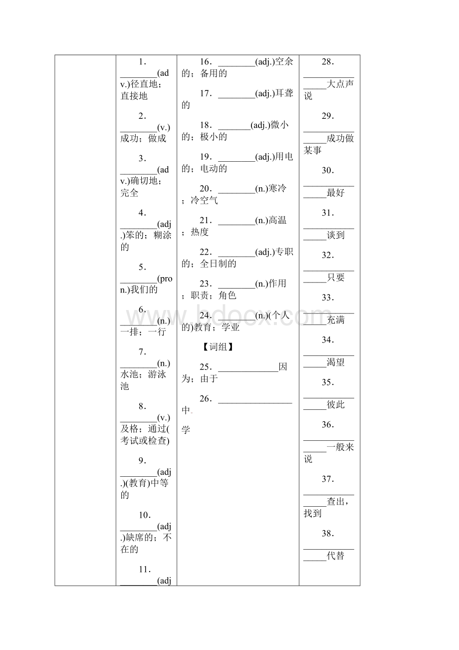 广西中考英语考点复习 第20课时 九下 Modules 13测试题 外研版Word文件下载.docx_第2页