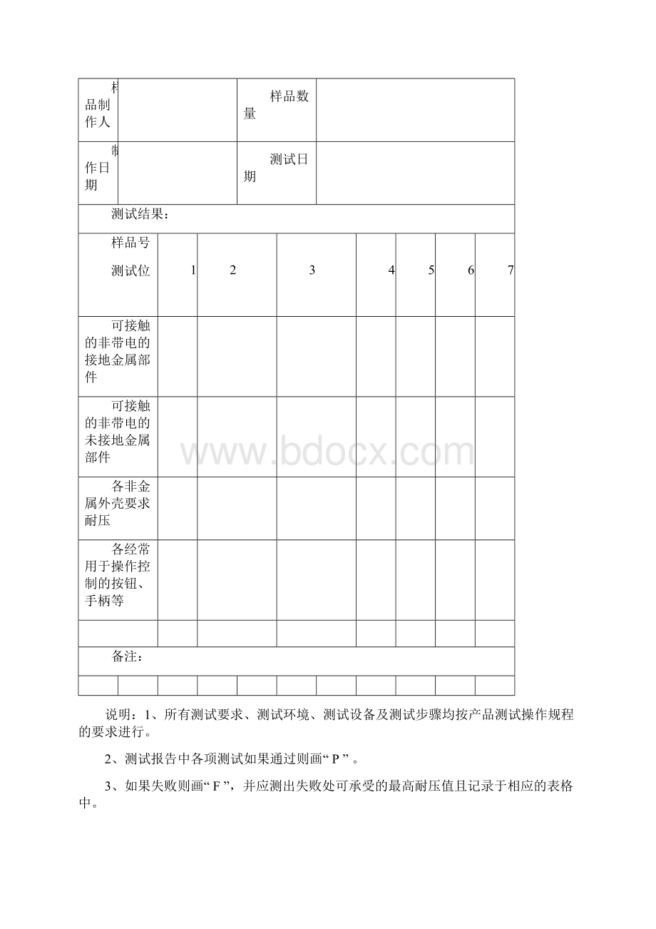 产品耐高压接地电阻功率工作时间测试操作规程.docx_第3页