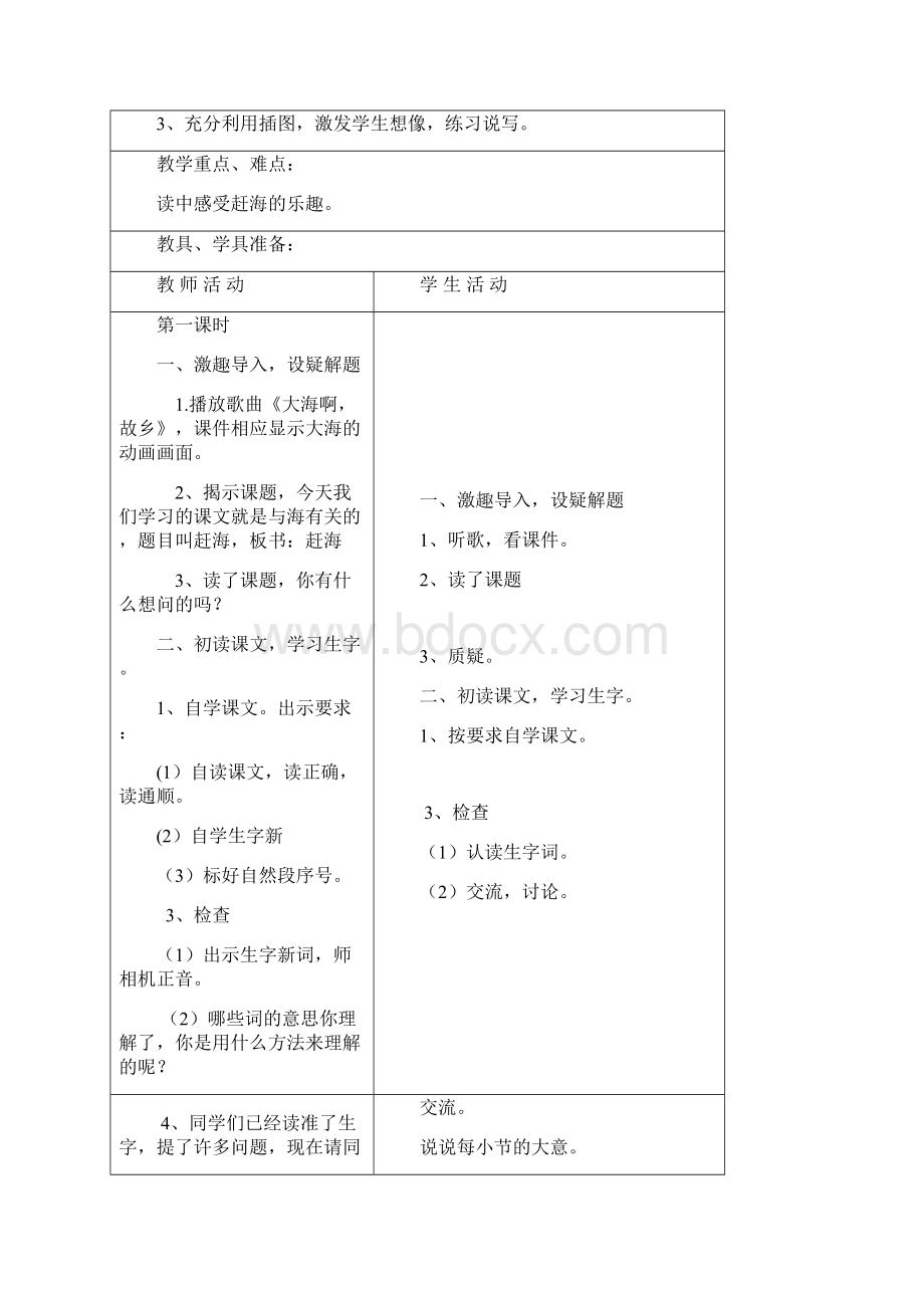 苏教版小学语文三下第四单元表格式教案.docx_第2页