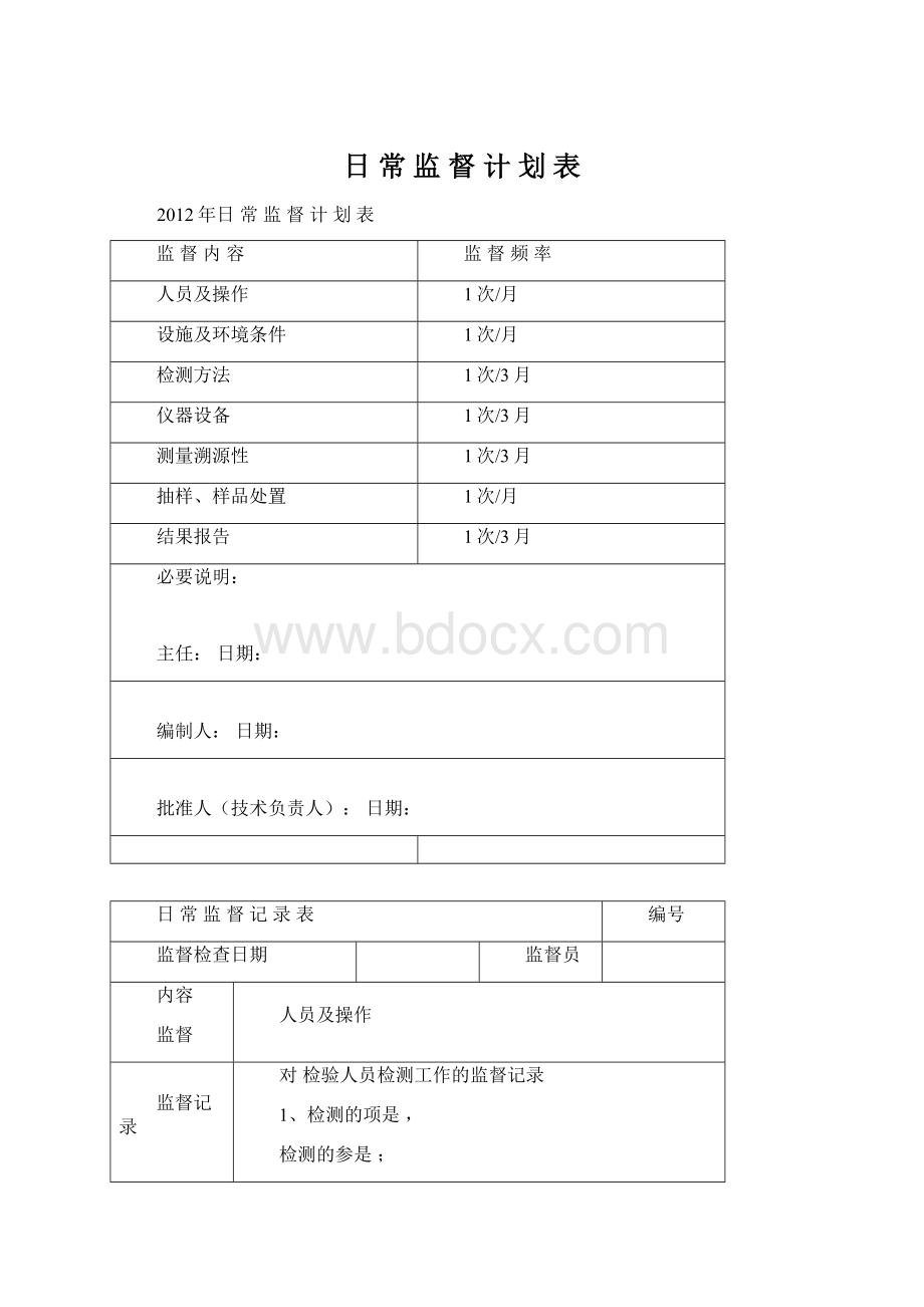 日 常 监 督 计 划 表.docx_第1页