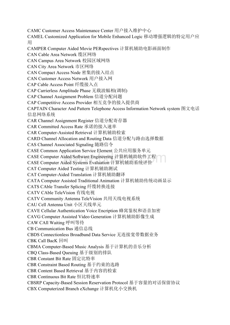 通信行业英语中英对照手册CWord文件下载.docx_第2页