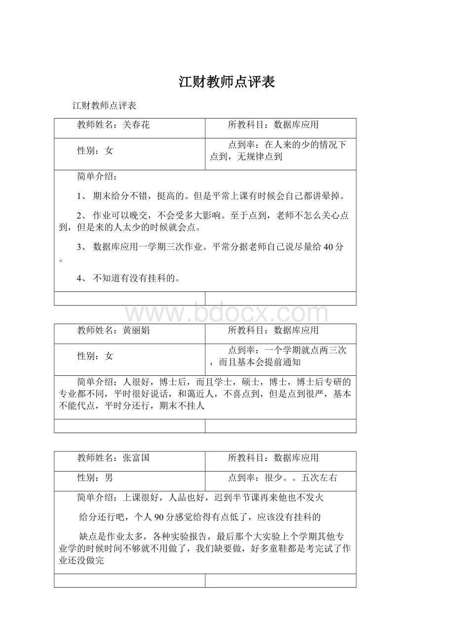 江财教师点评表.docx_第1页