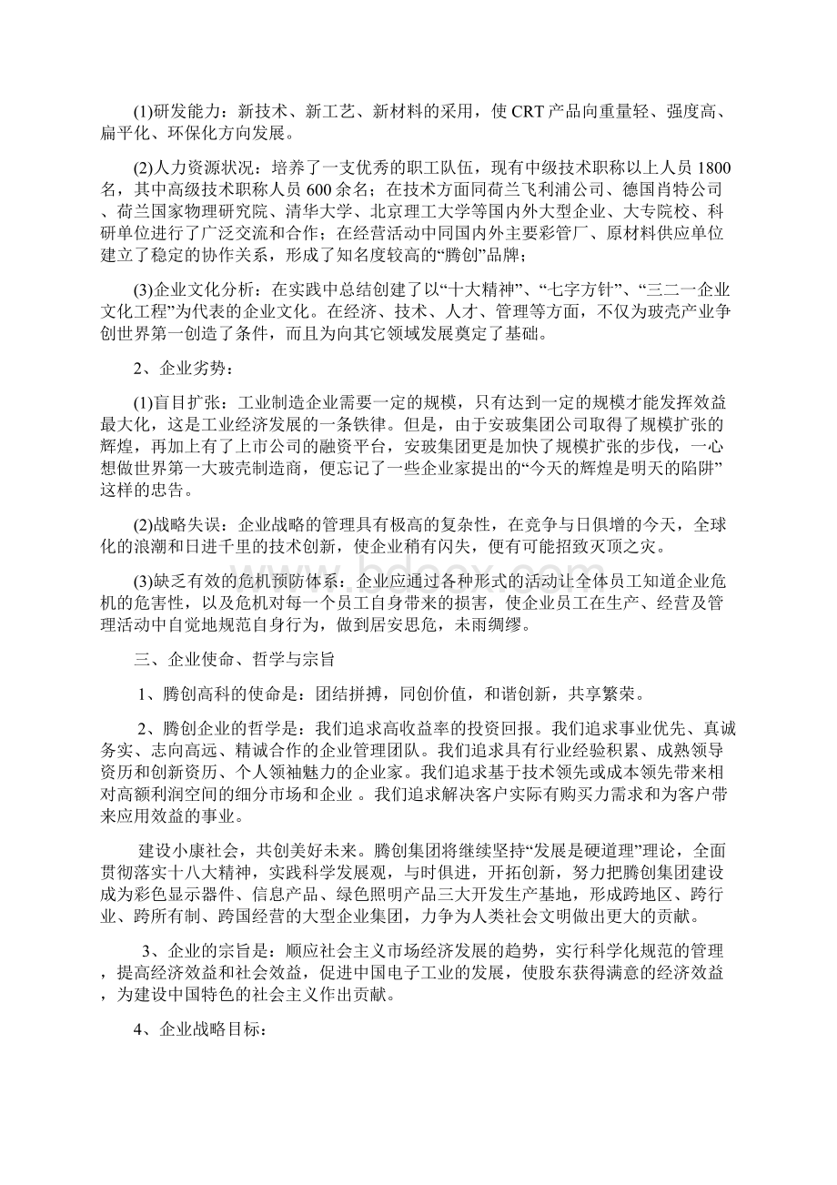 本科毕业设计模拟企业战略规划书.docx_第3页