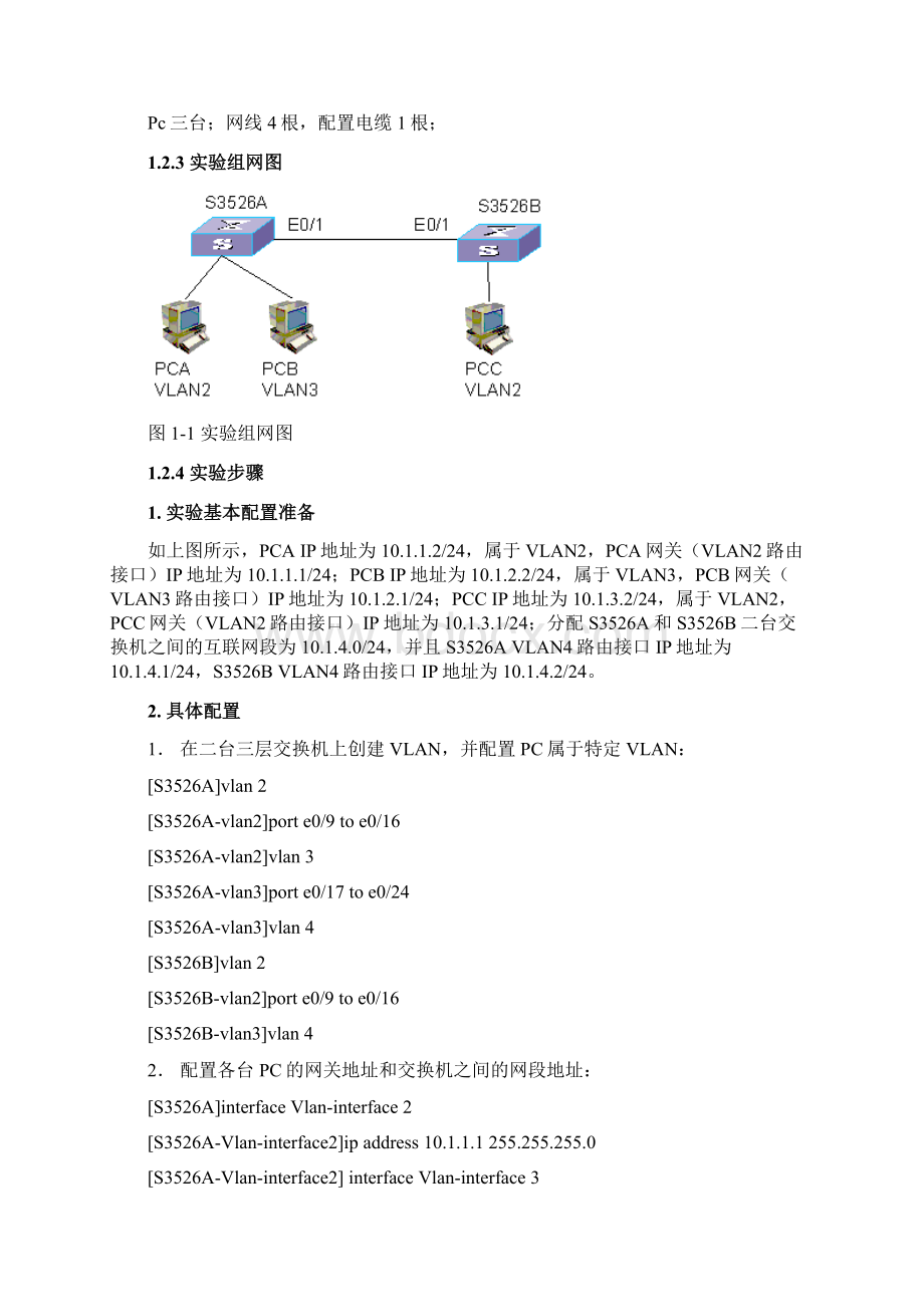 L000 0027 0101C交换机三层路由配置实验中文版11.docx_第2页
