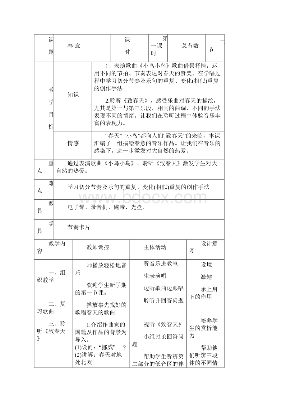 春季学期人音版小学五年级音乐下册教案.docx_第3页