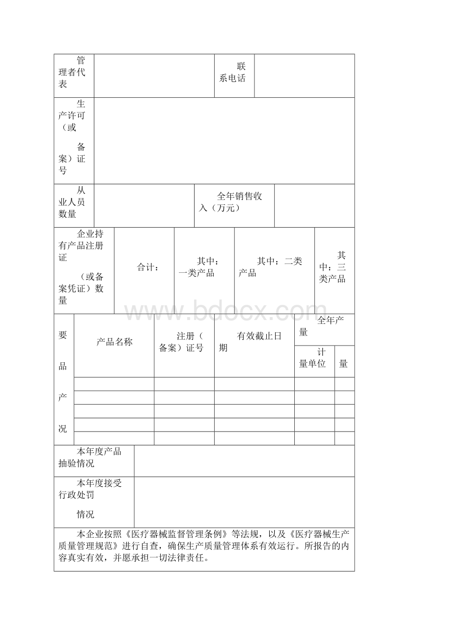 医疗器械生产经营企业年度自查报告Word格式文档下载.docx_第2页