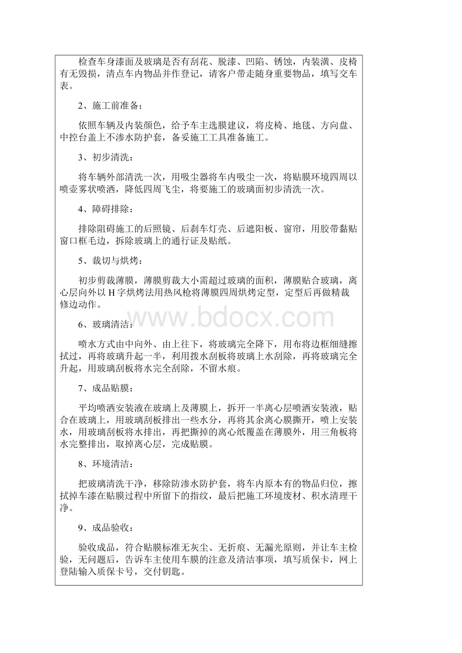 最新汽车贴膜技师技术手册Word格式.docx_第2页