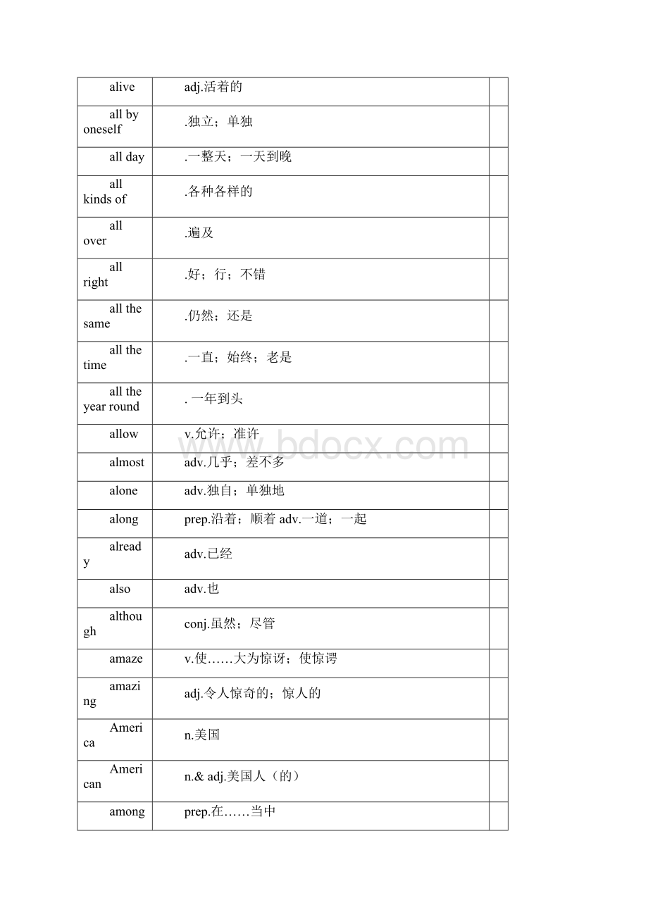 初中英语单词全集精简Word文档格式.docx_第3页