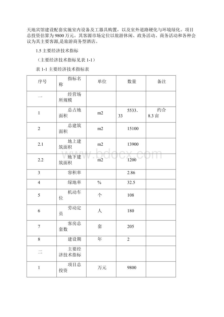 小天地宾馆扩建四星级第三期工程可行性研究报告.docx_第3页