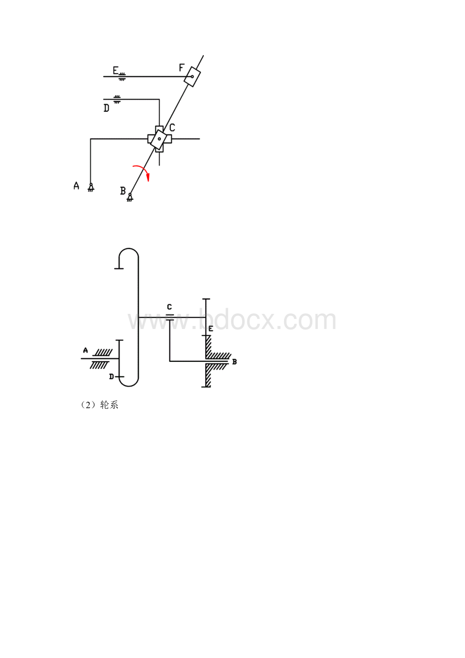 机械原理习题册上自由度杆齿轮2文档格式.docx_第2页