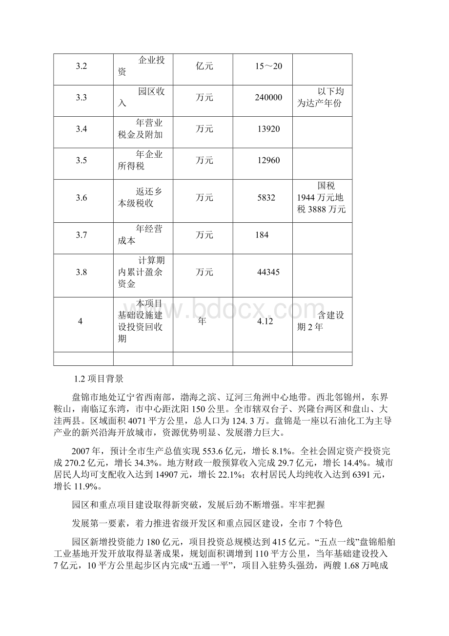 盘锦新立外商投资园基础设施建设项目可行性研究报告.docx_第2页