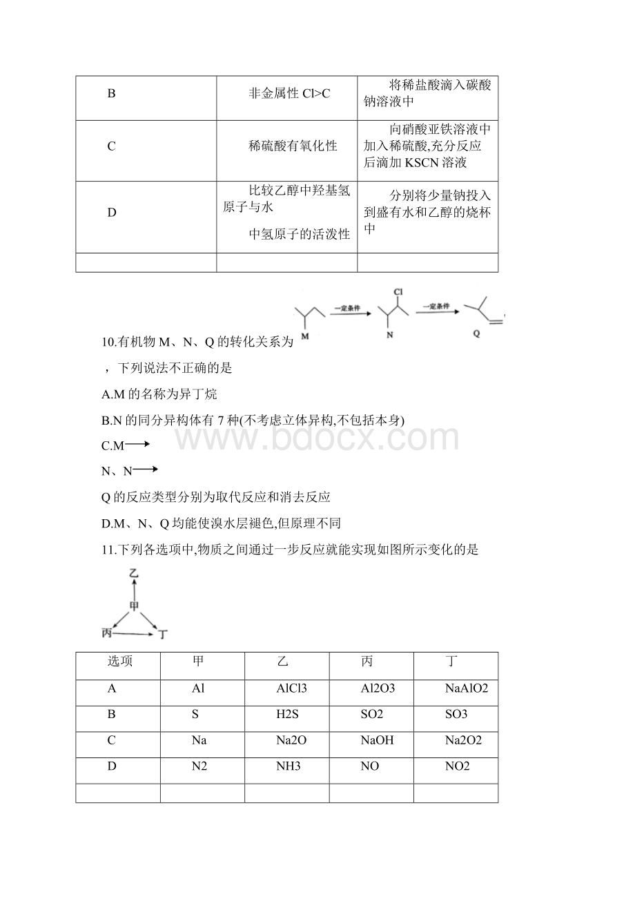 陕西省咸阳市届高三模拟考试二理综化学试题精校WORD版含答案.docx_第2页