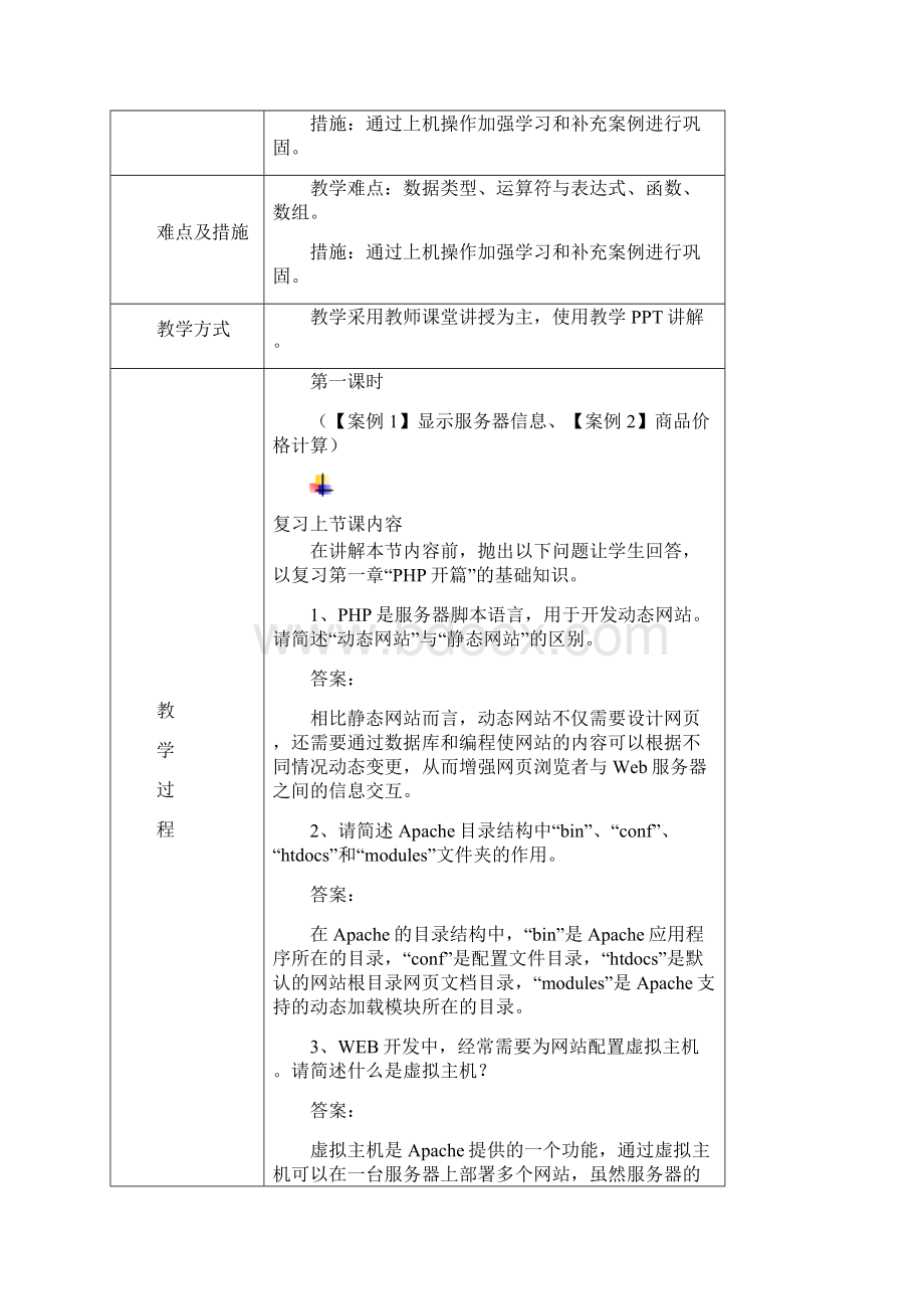 第2章PHP语法基础教学设计课案.docx_第2页