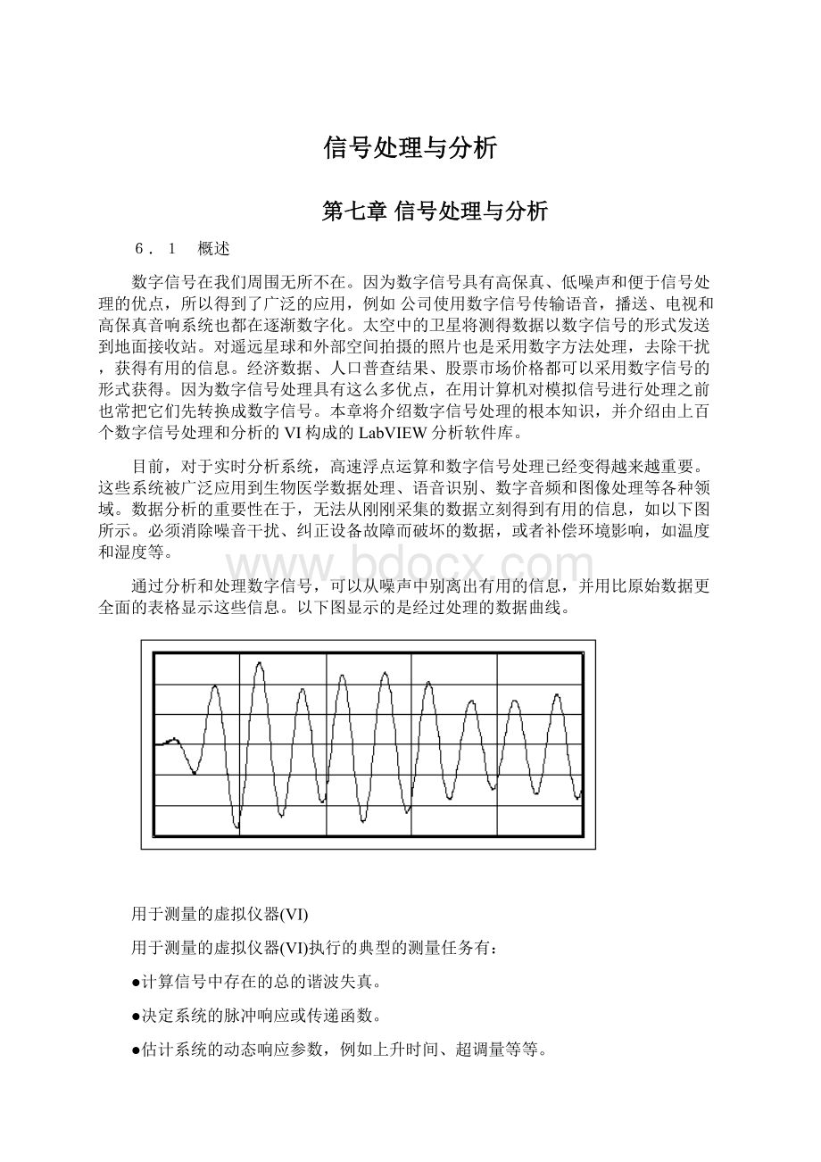 信号处理与分析Word文件下载.docx_第1页