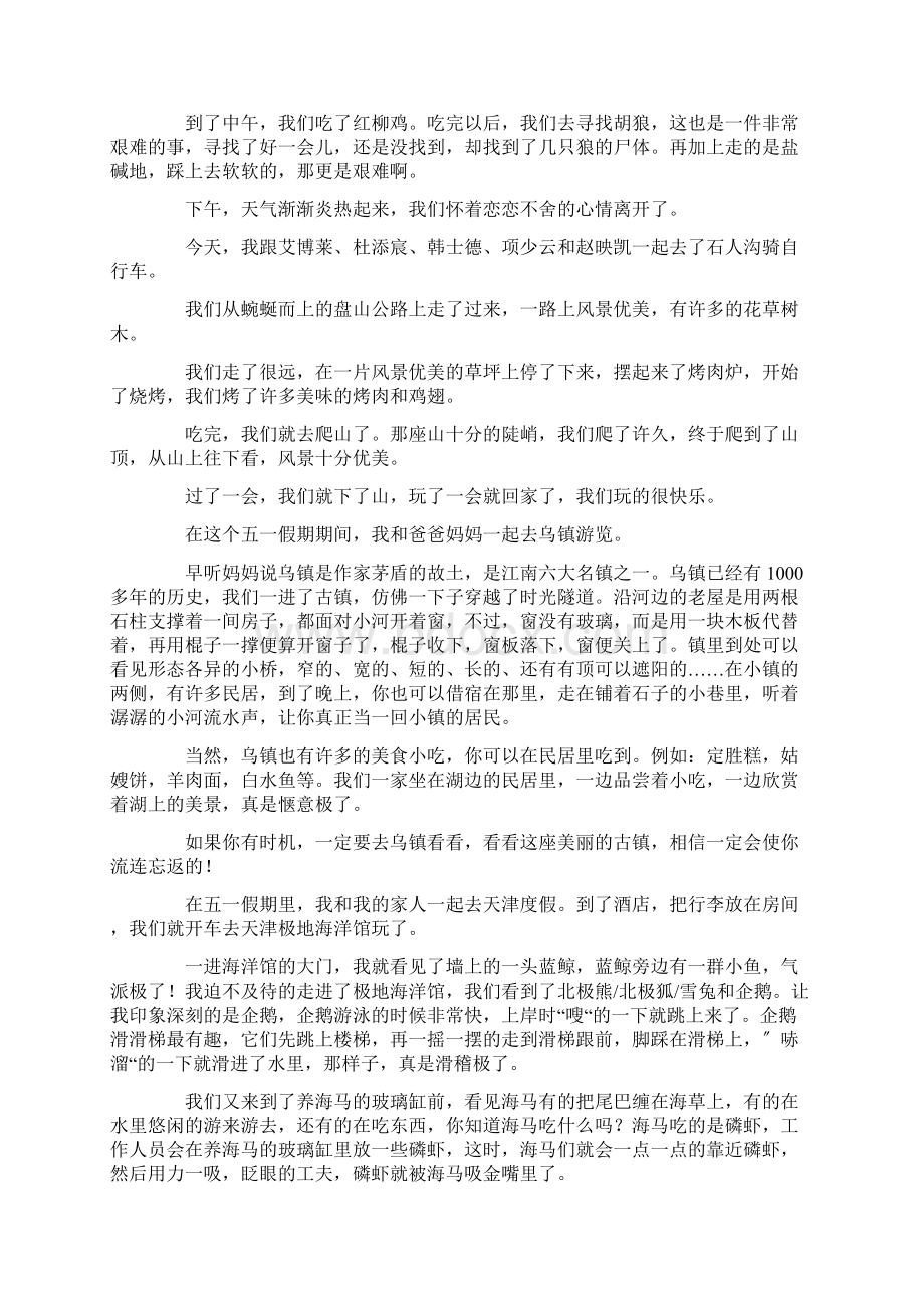 我的五一假期作文300字精选.docx_第2页