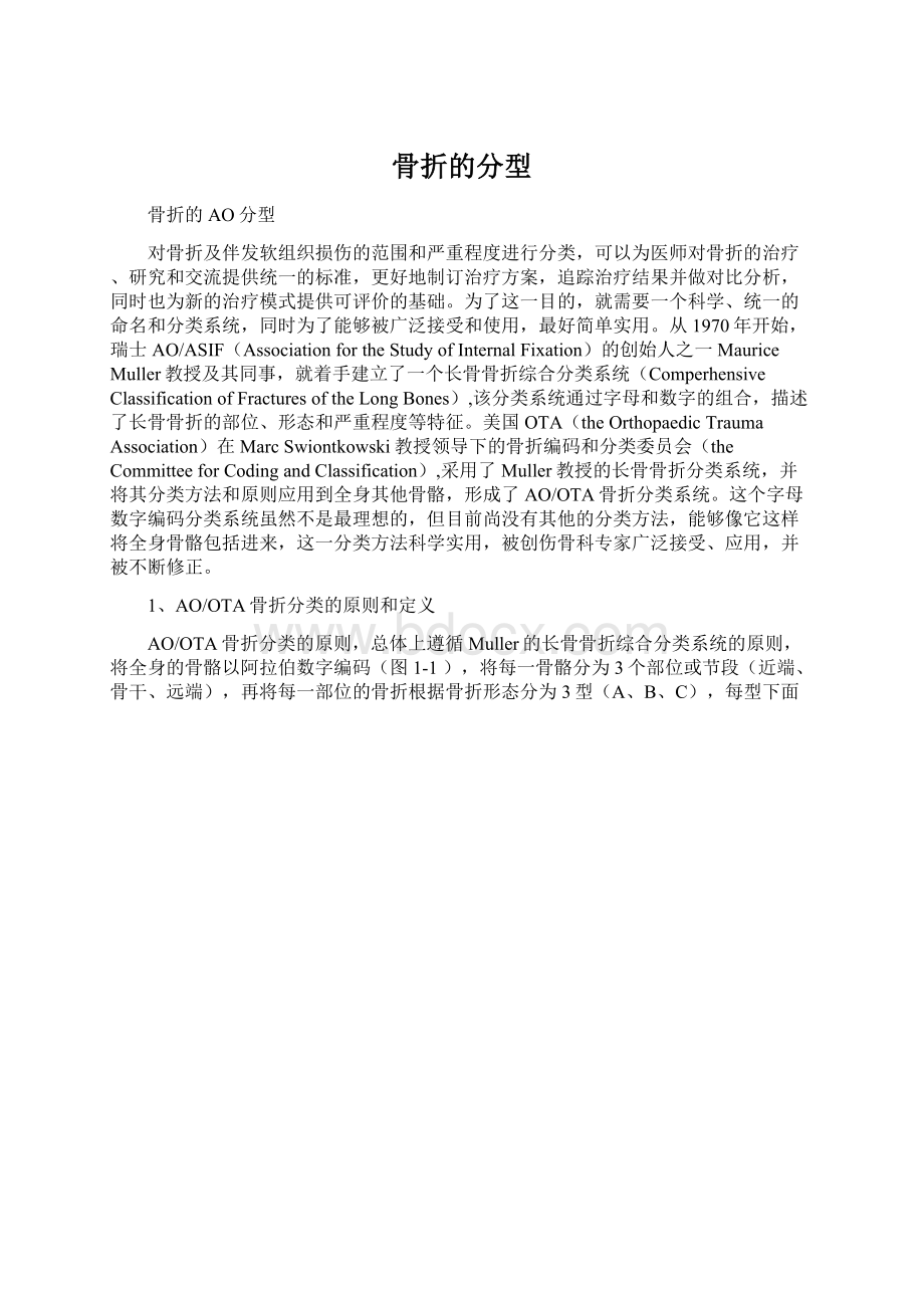 骨折的分型Word文档格式.docx_第1页