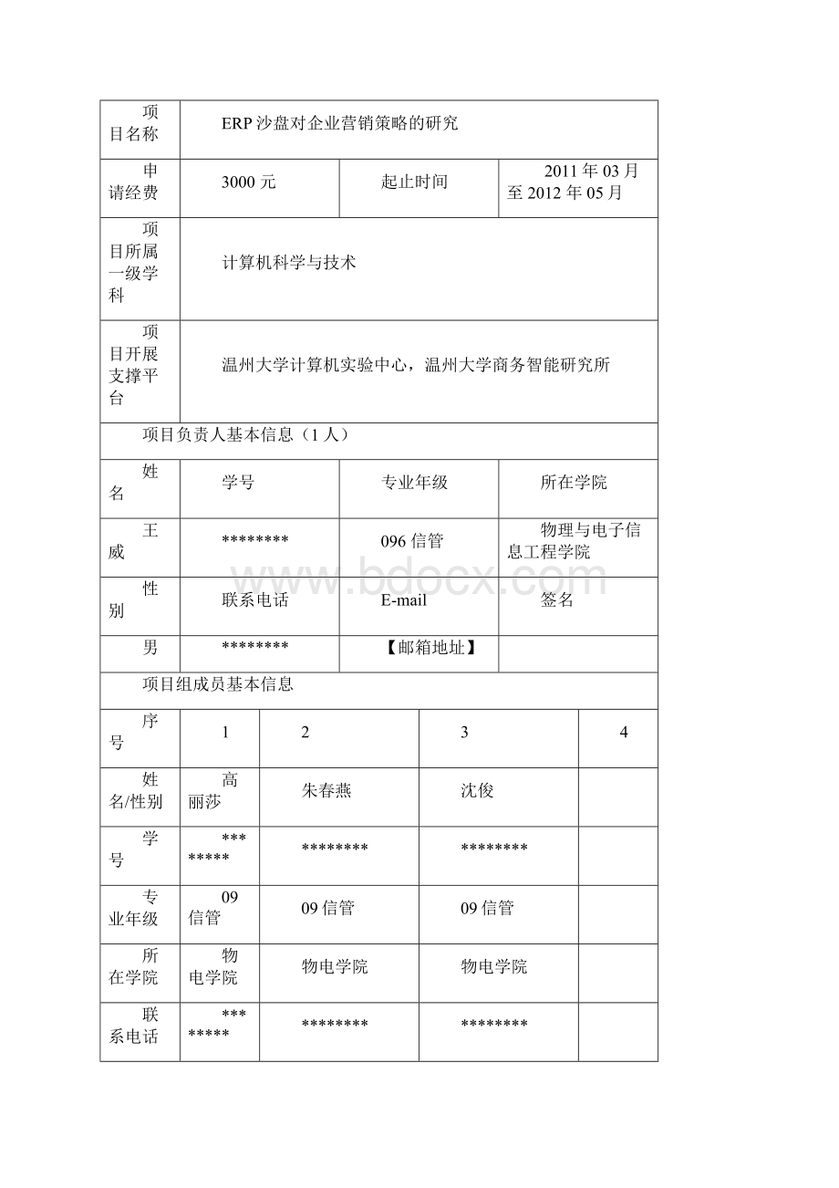 大学生创新创业训练计划创新训练项目申请书填写说明模板文档格式.docx_第2页