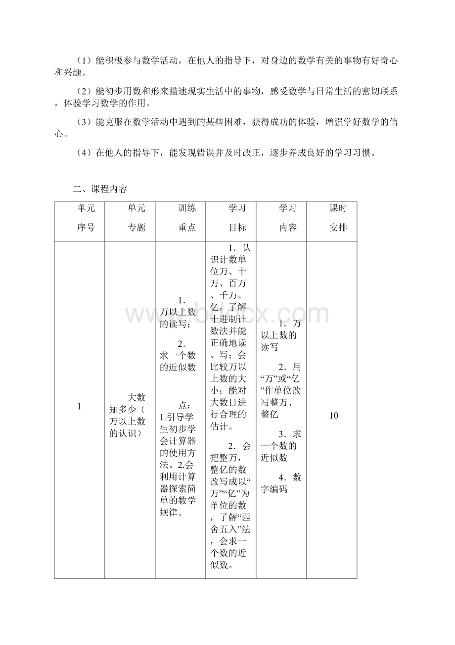 青岛版四年级上册课程纲要四年级备课组.docx_第3页