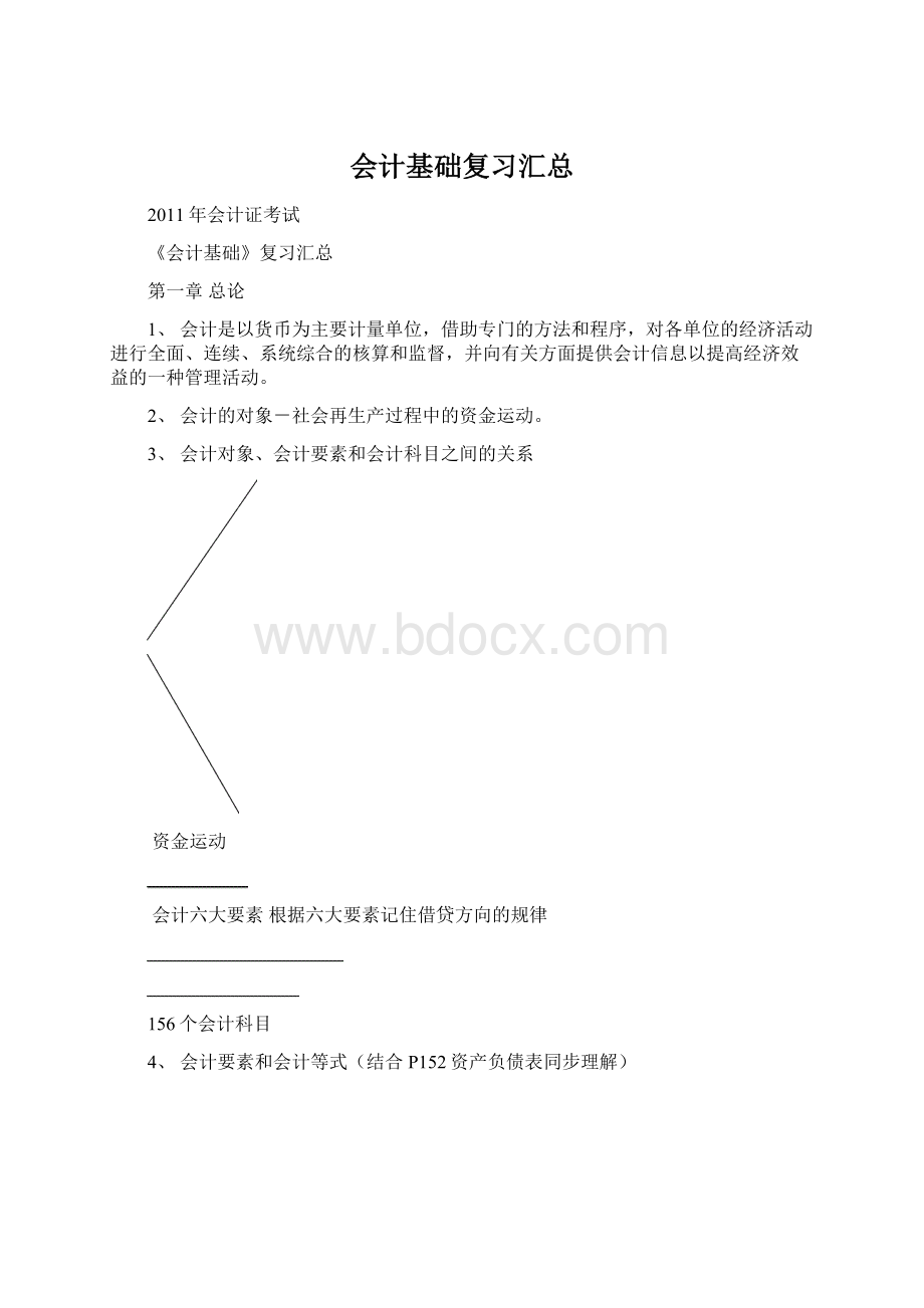 会计基础复习汇总Word文档格式.docx