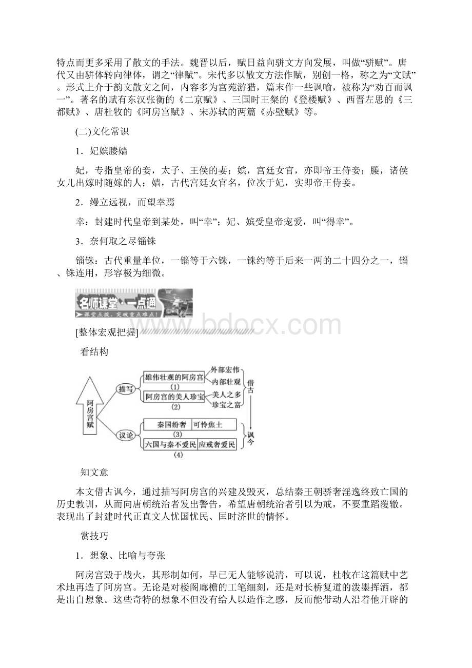 18学年高中语文散文之部第四单元阿房宫赋.docx_第2页