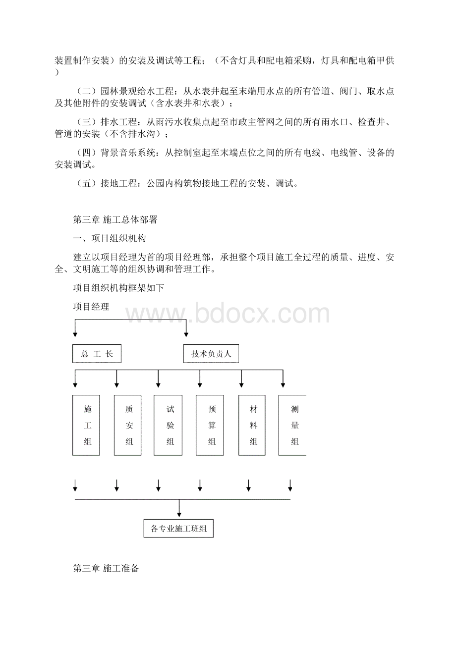 公园施工设计方案排水路灯音响土石方.docx_第2页