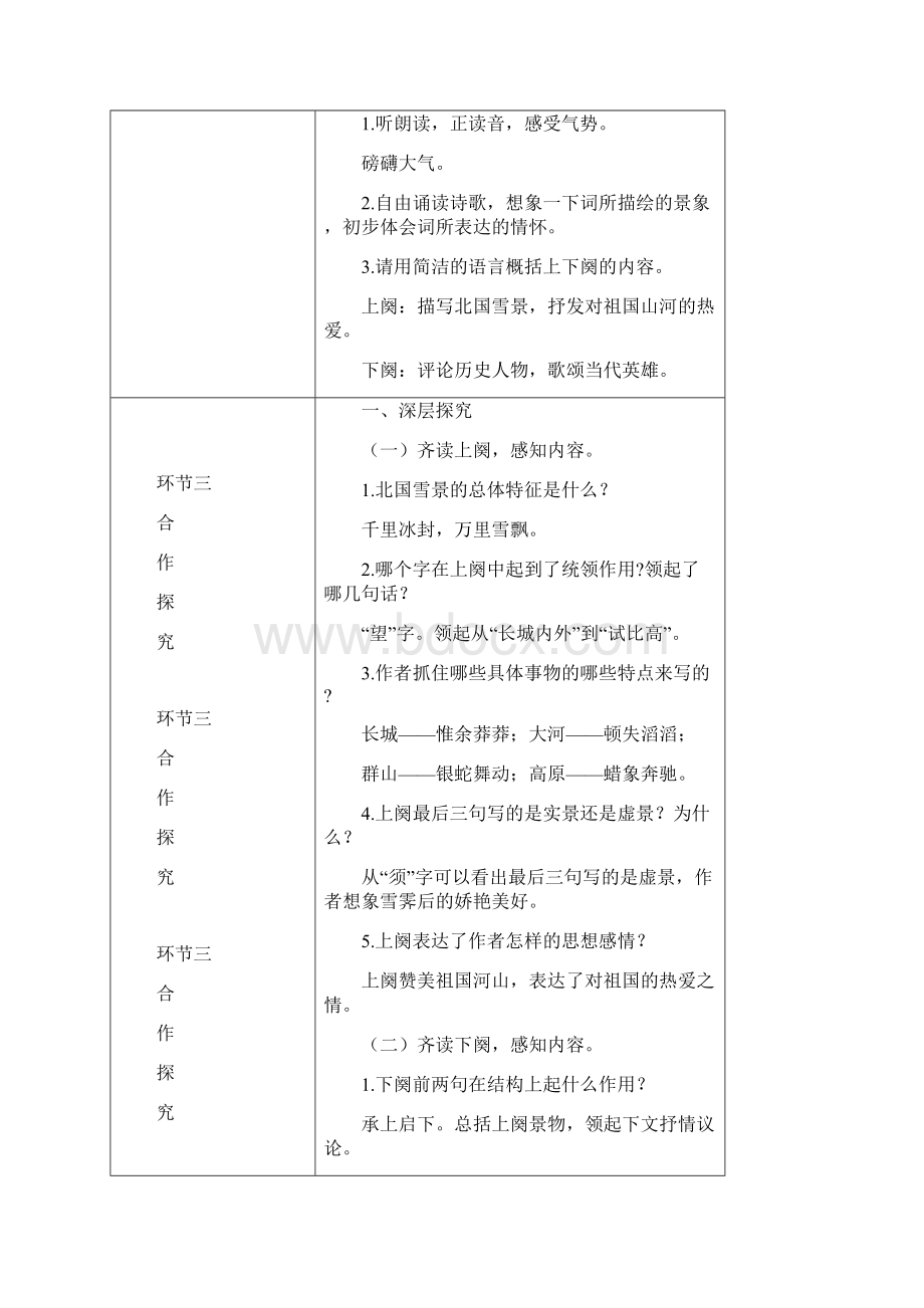 沁园春雪 省优获奖教案新人教版.docx_第3页