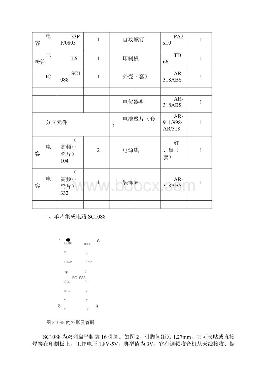 精品自动搜索调频收音机Word文档下载推荐.docx_第3页