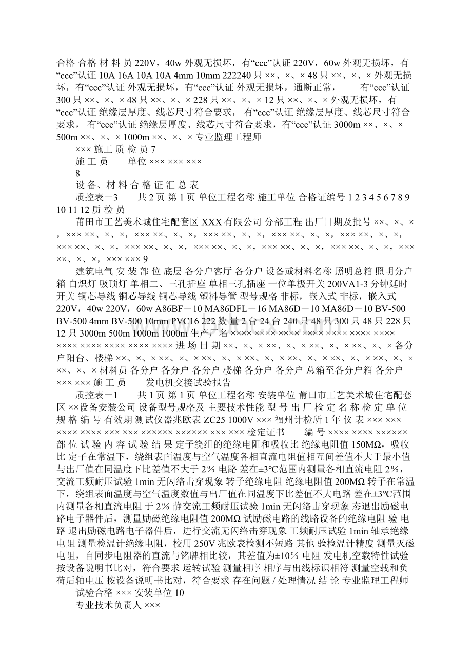 水电施工内业资料范例建筑电气全套验收资料.docx_第3页