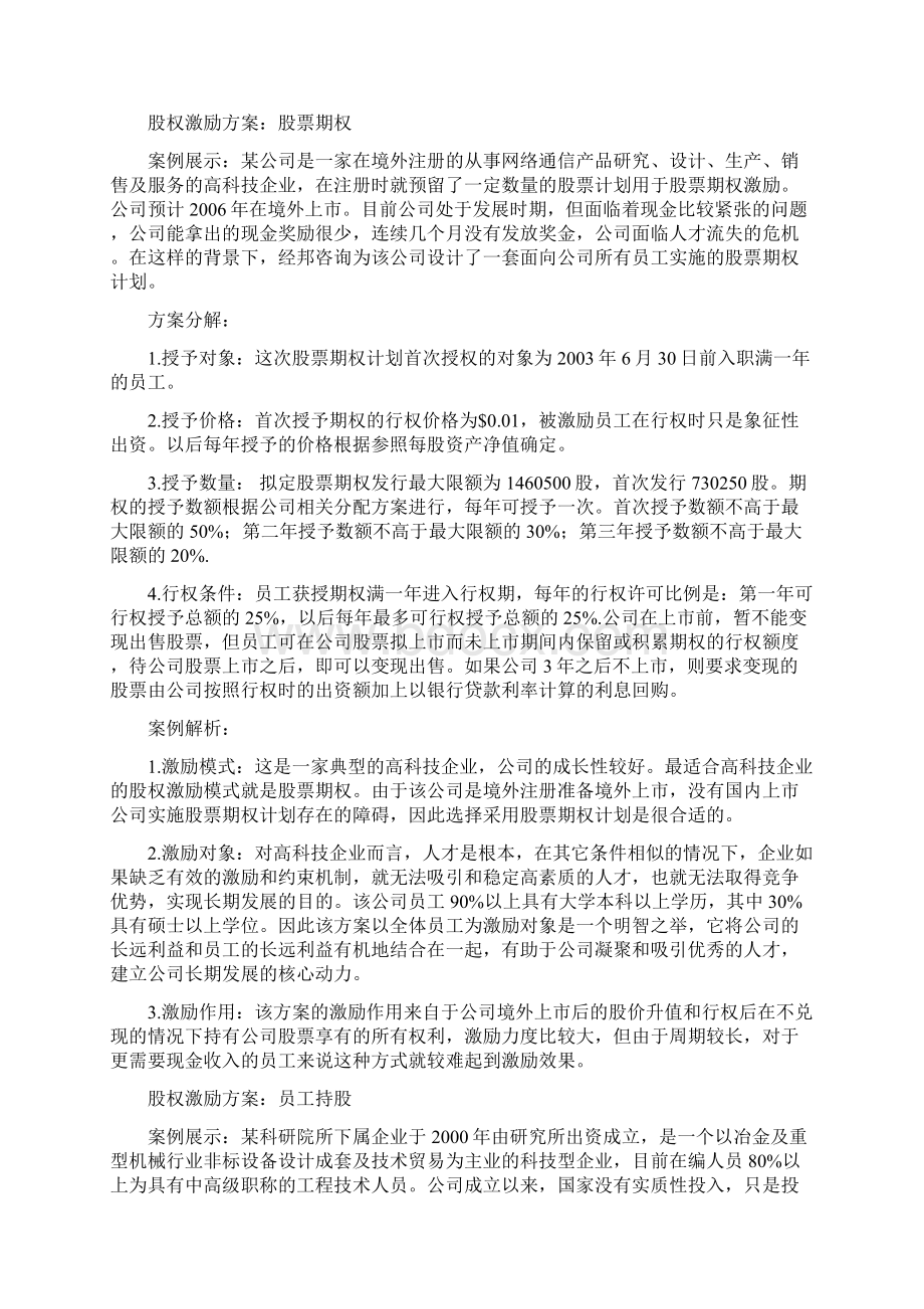 四种股权激励方案附股权激励协议书.docx_第2页