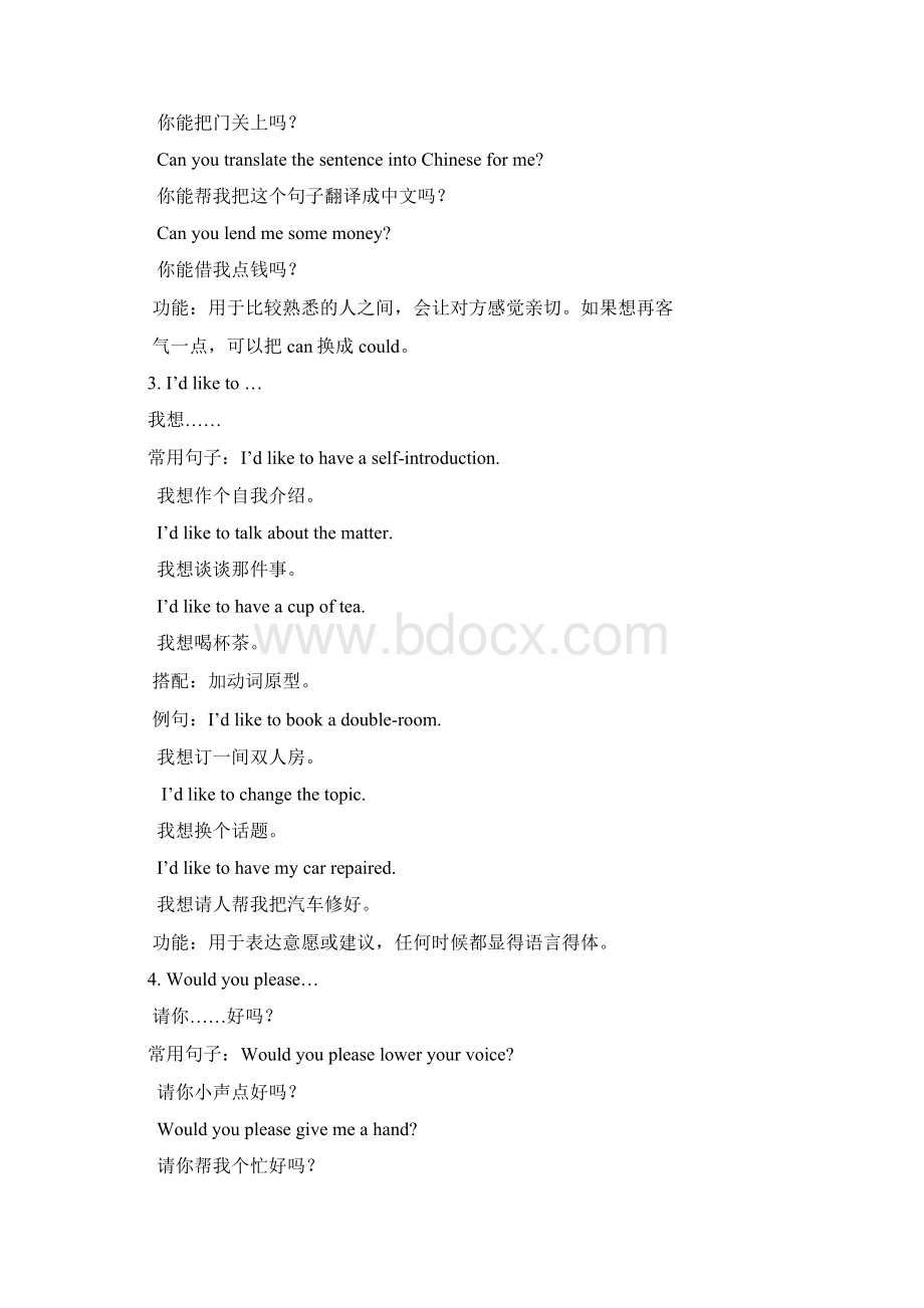 英语口语常用句型锦集.docx_第2页