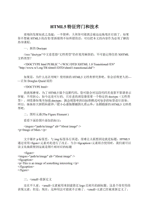 HTML5特征窍门和技术.docx
