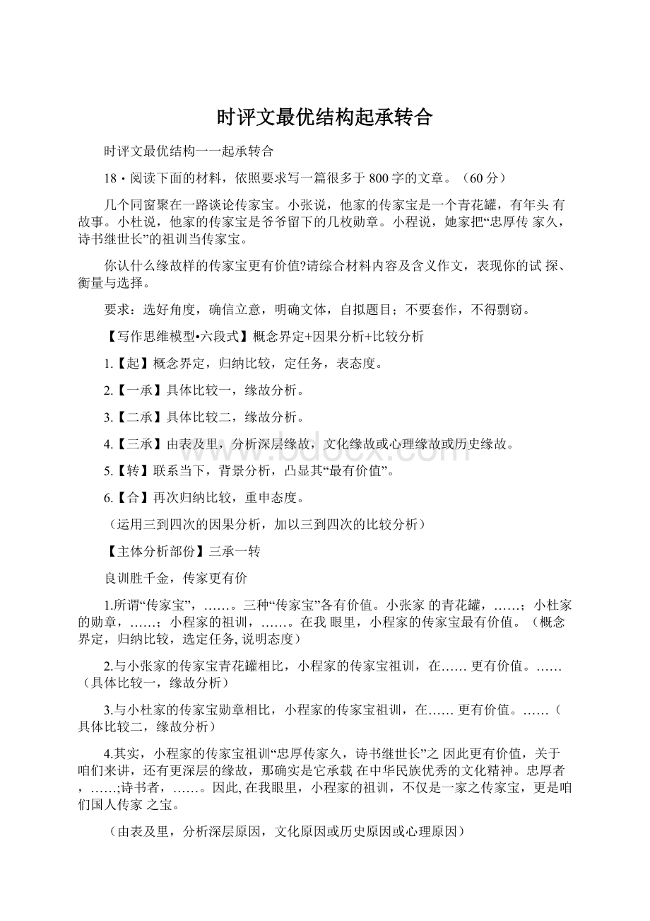 时评文最优结构起承转合文档格式.docx_第1页