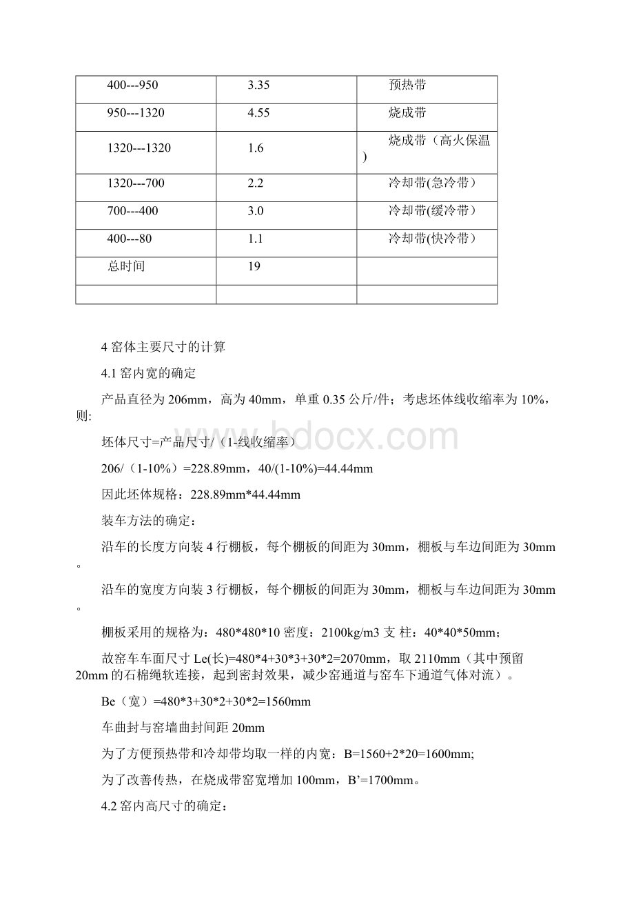 年产500万件8寸汤盘隧道窑炉设计Word格式文档下载.docx_第3页