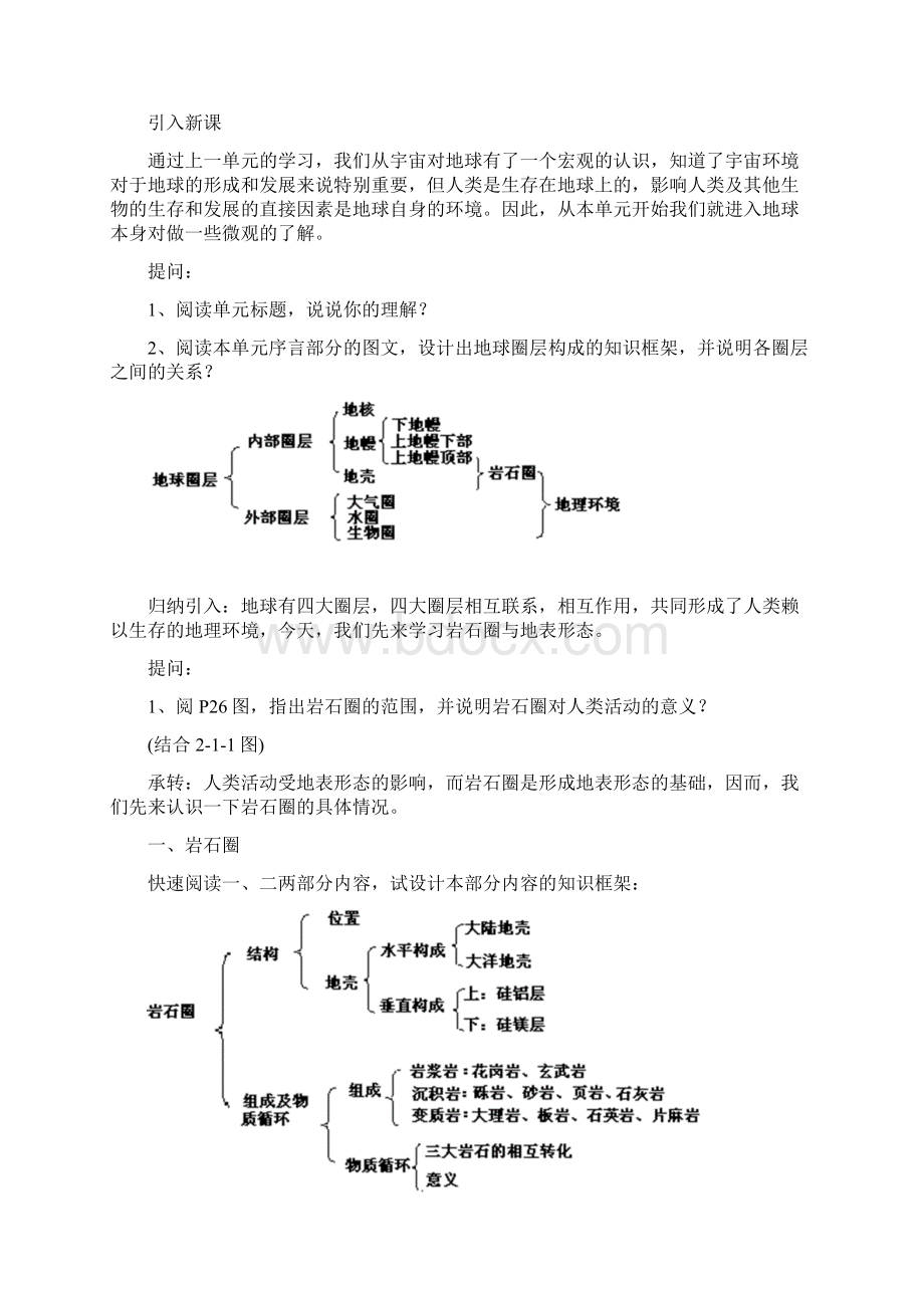 21《岩石圈与地表形态》2大赛获奖教案 附配套练习.docx_第2页