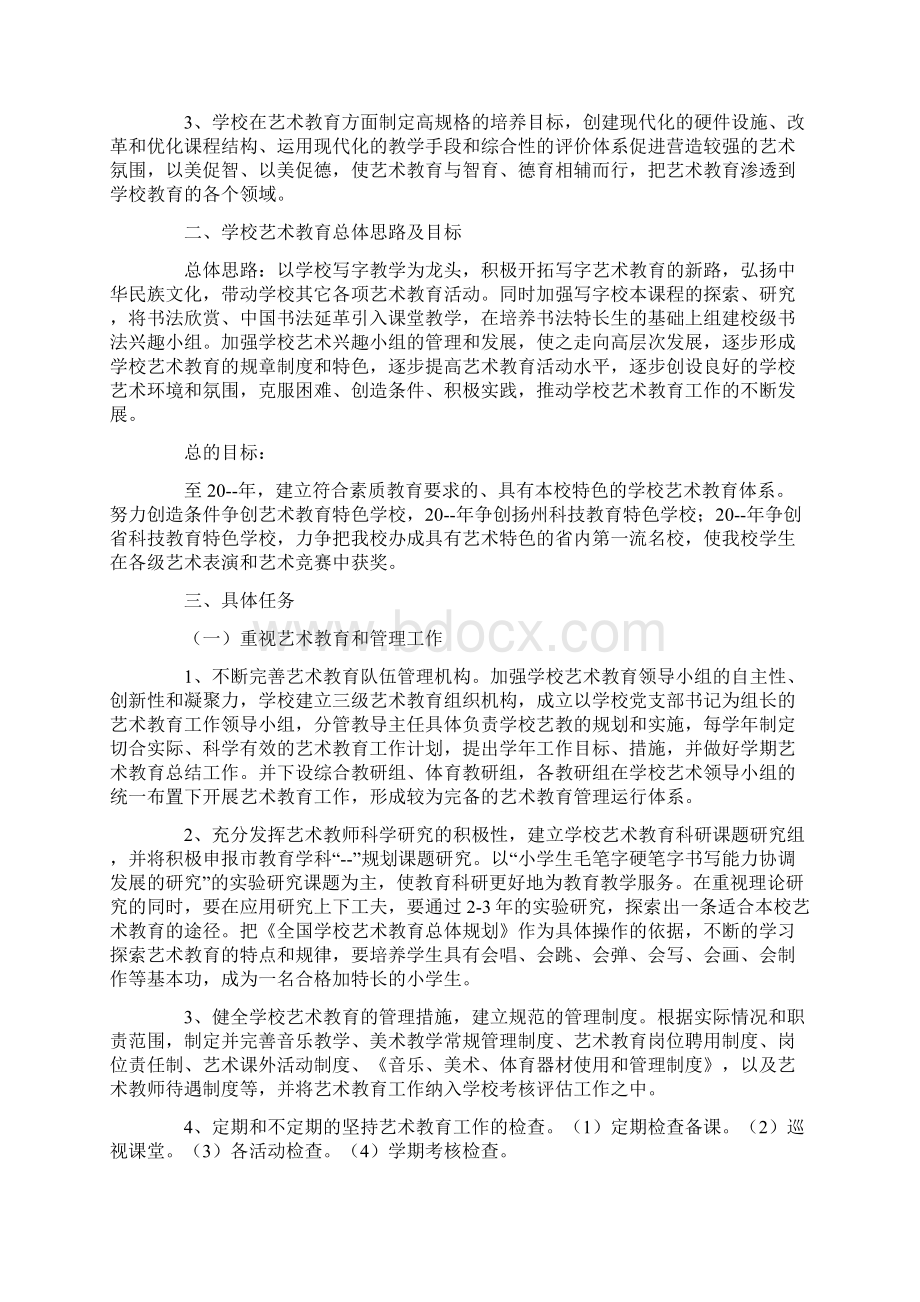 最新艺术教育培训活动方案范例.docx_第3页