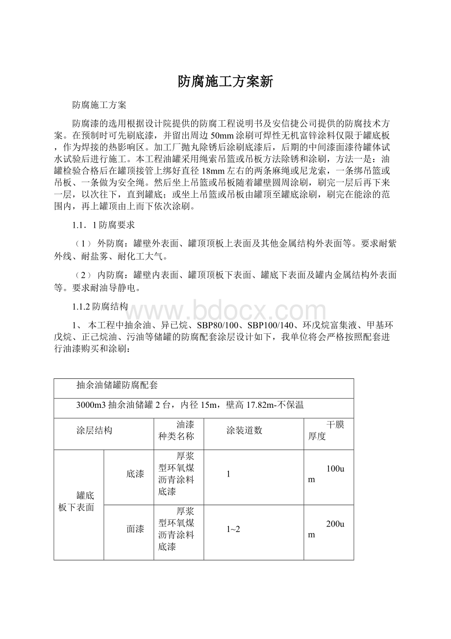 防腐施工方案新Word文档格式.docx_第1页