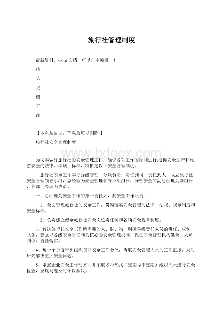 旅行社管理制度Word格式文档下载.docx_第1页