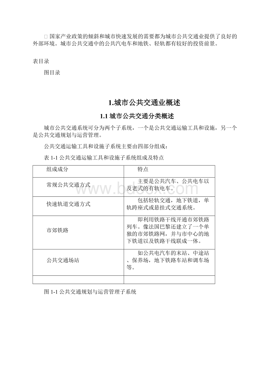 城市公共交通行业投资建设项目可行性分析研究报告.docx_第2页