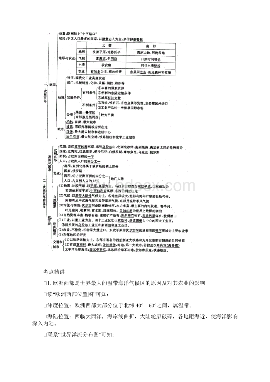 最新高三地理高三一轮初中地理部分第四讲欧洲西部欧.docx_第2页