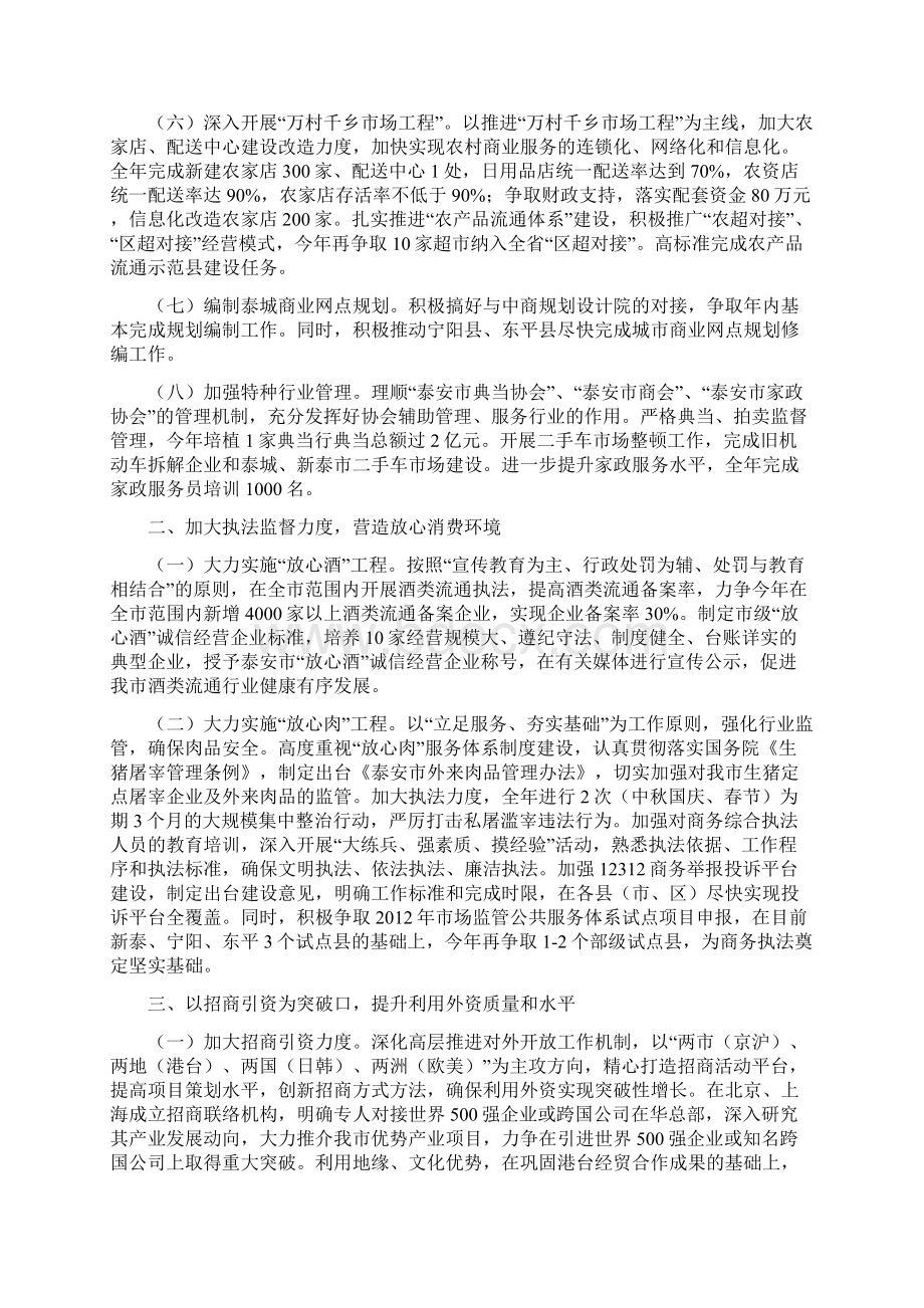 全市商务工作要点Word下载.docx_第2页