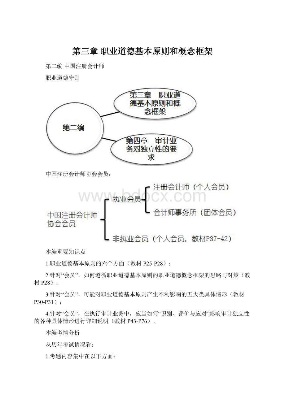 第三章职业道德基本原则和概念框架.docx