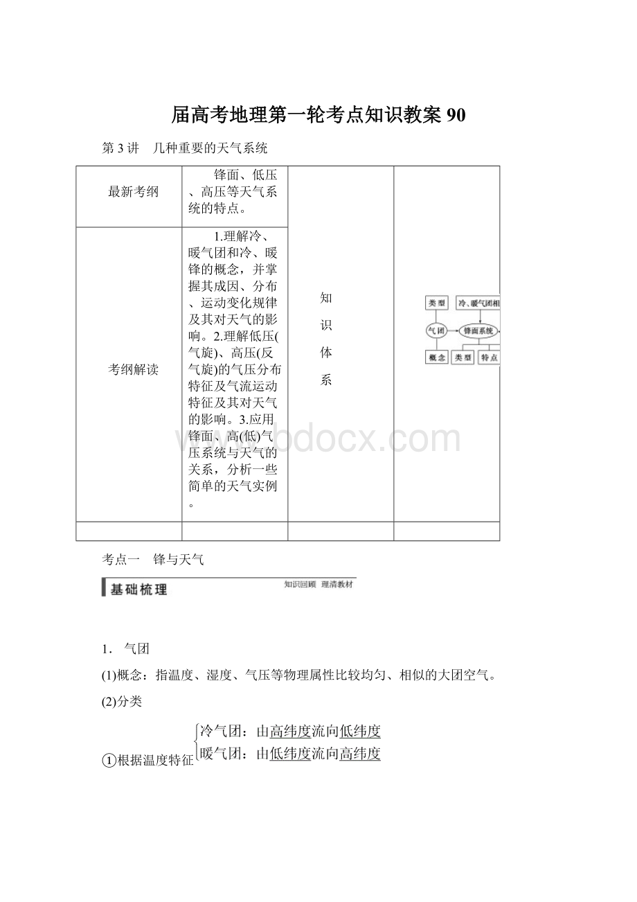 届高考地理第一轮考点知识教案90.docx_第1页