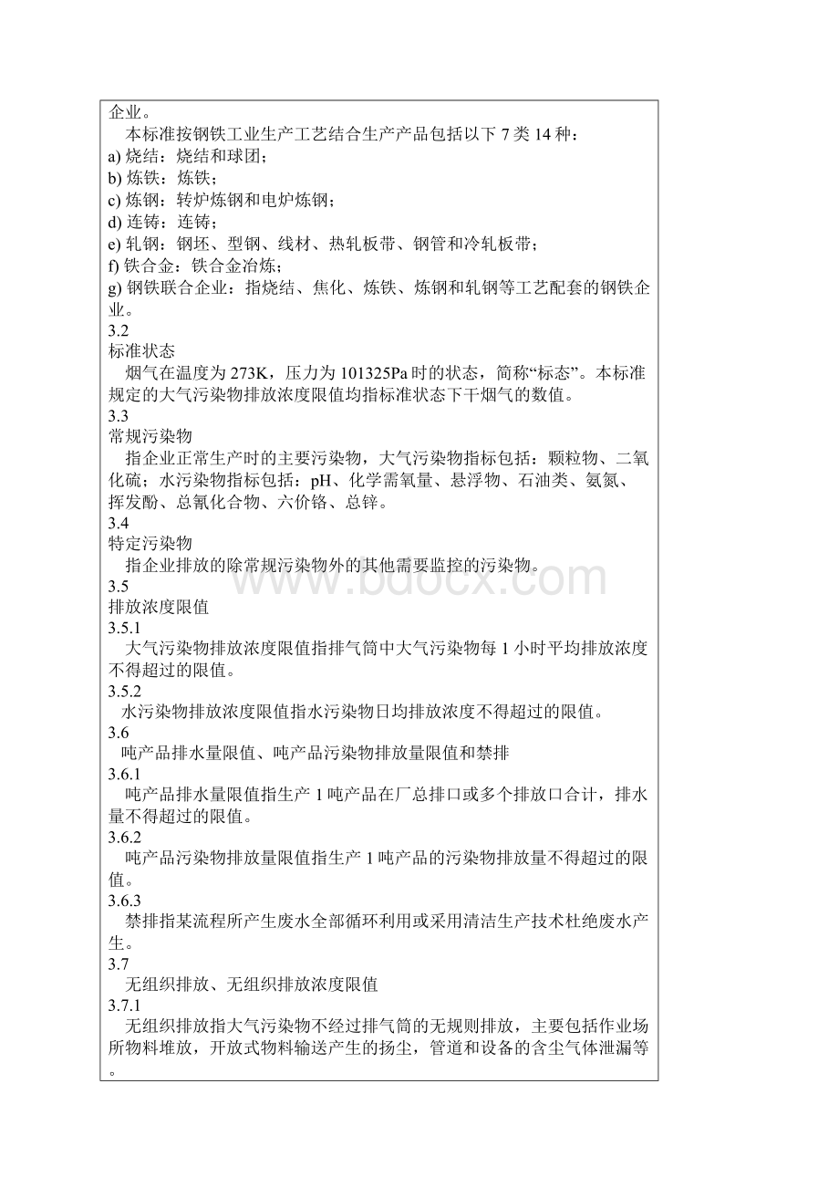 山东钢铁工业污染物排放标准.docx_第3页