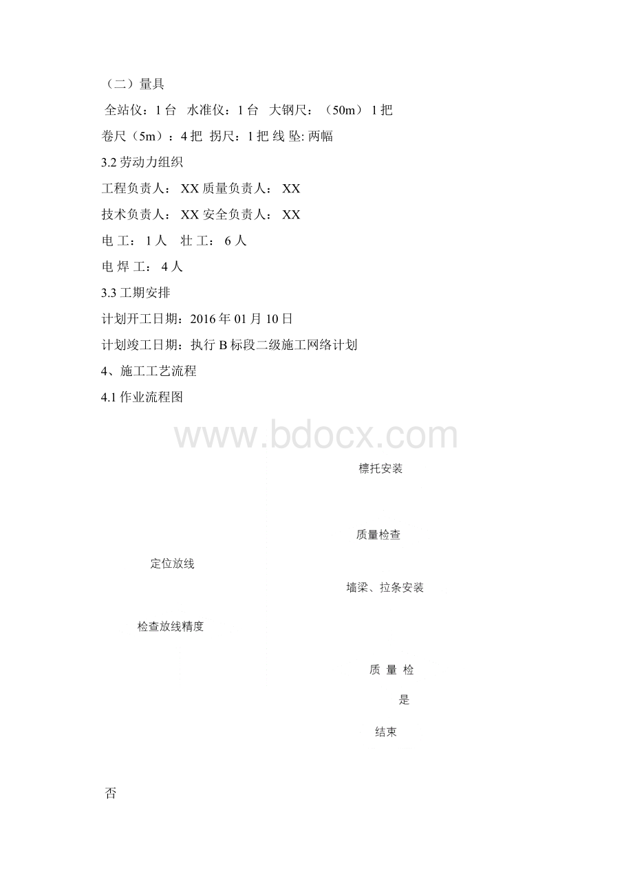 建筑檩托板墙梁安装作业指导书1Word文档下载推荐.docx_第2页