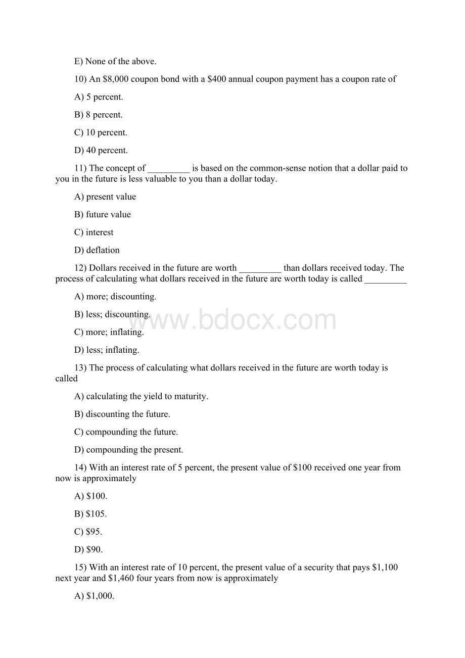 第三章利率与估值英文习题与答案.docx_第3页