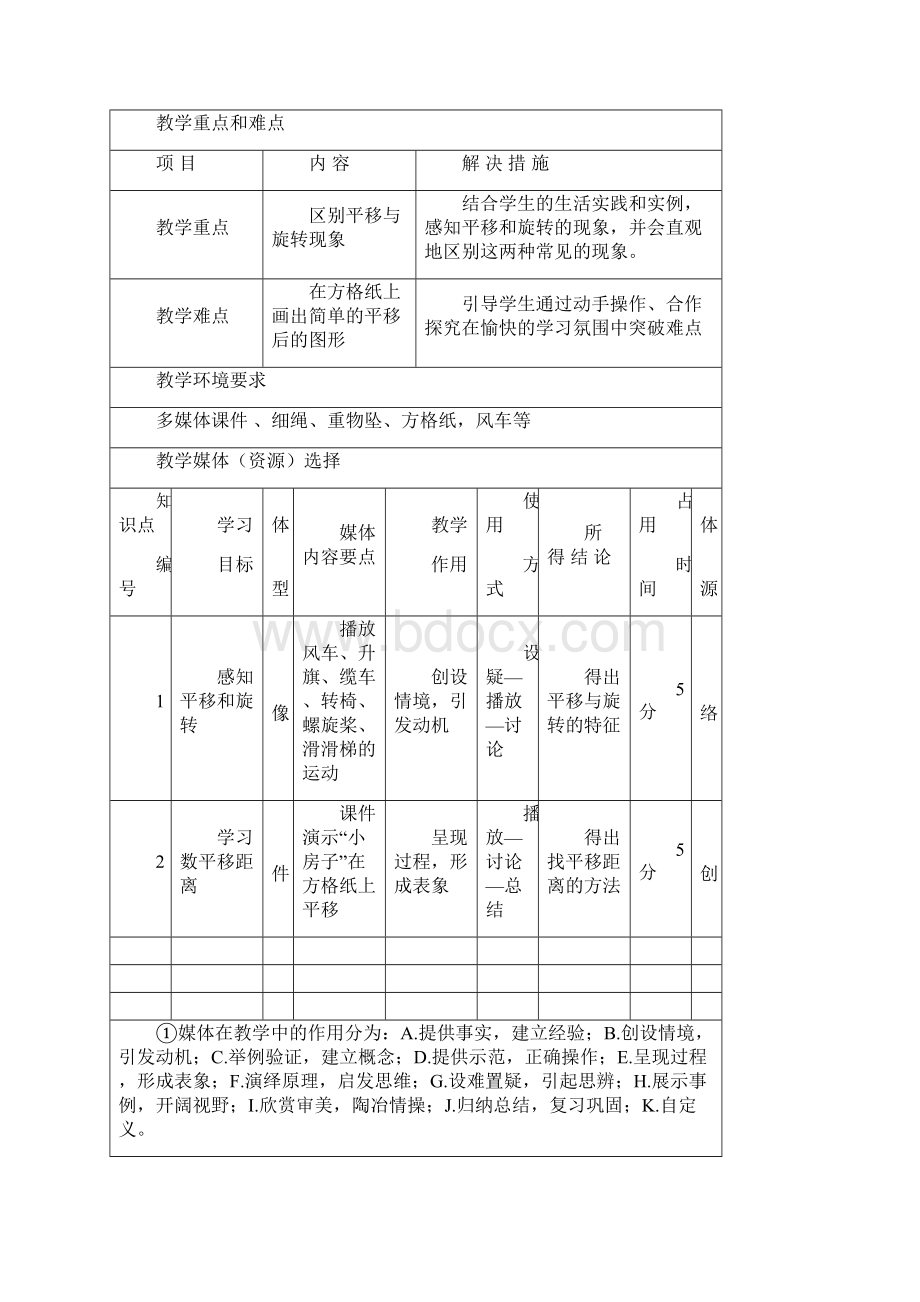 北师大版三年级数学下册 平移和旋转教学设计.docx_第3页