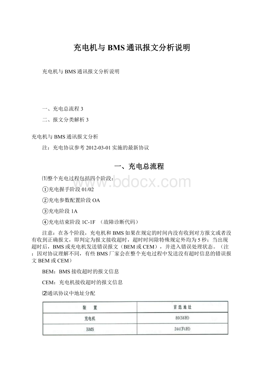 充电机与BMS通讯报文分析说明Word格式文档下载.docx