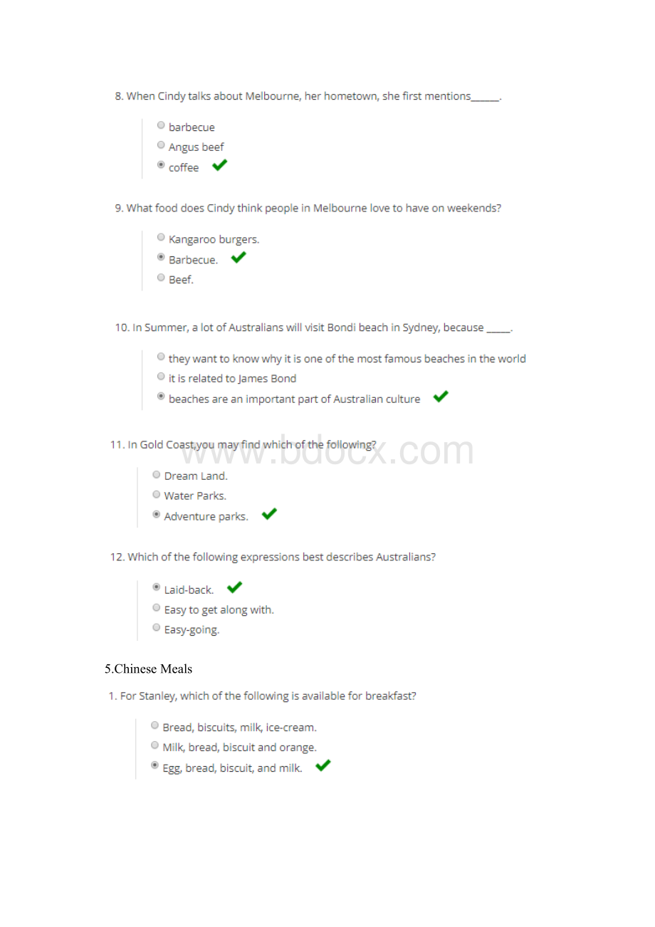 学堂在线生活英语听说答案Unit3Word文档格式.docx_第2页