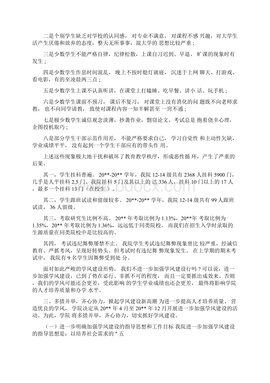 学风建设动员大会上的讲话.docx_第2页